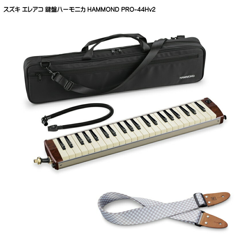 スズキ エレアコ鍵盤ハーモニカ HAMMOND PRO-44Hv2 ストラップ(KSS)付き SUZUKI