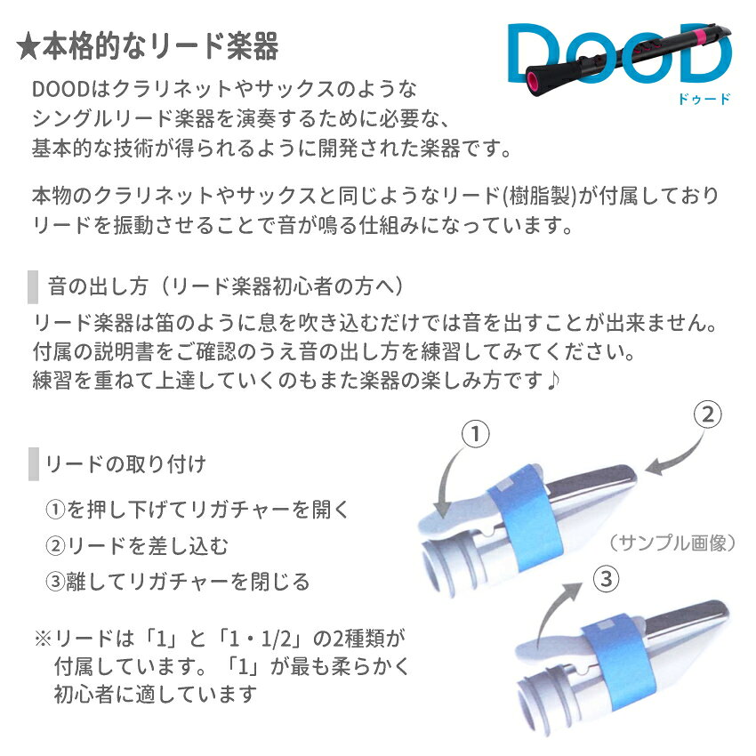 NUVO プラスチック製リード楽器 DooD 2.0 ホワイトブルー (ヌーボ ドゥード リコー...