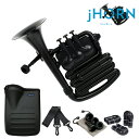 Nuvo ヌーボ jHORN プラスチック製 金管楽器 ブラック 3ピストン【ヌーボ ジェーホーン ジェイホーン ユーフォニアム ホルン トロンボーン プラステ...