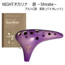 NIGHTオカリナ 調/しらべ アルト C調 紫紺(バイオレット) 教則本付き ナイトオカリナ