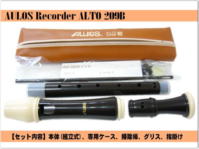 名入れ■アウロス アルトリコーダー 209B（E) 樹脂製 [名入れ代込/オーダーメイド品...