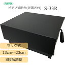 ピアノ補助台【13cm〜23cm/8段階調整式】イトマサ S-33R 教室や発表会に最適 ラック式 足台 足置き台 AX-RHと同じくラック式段階調整(2)