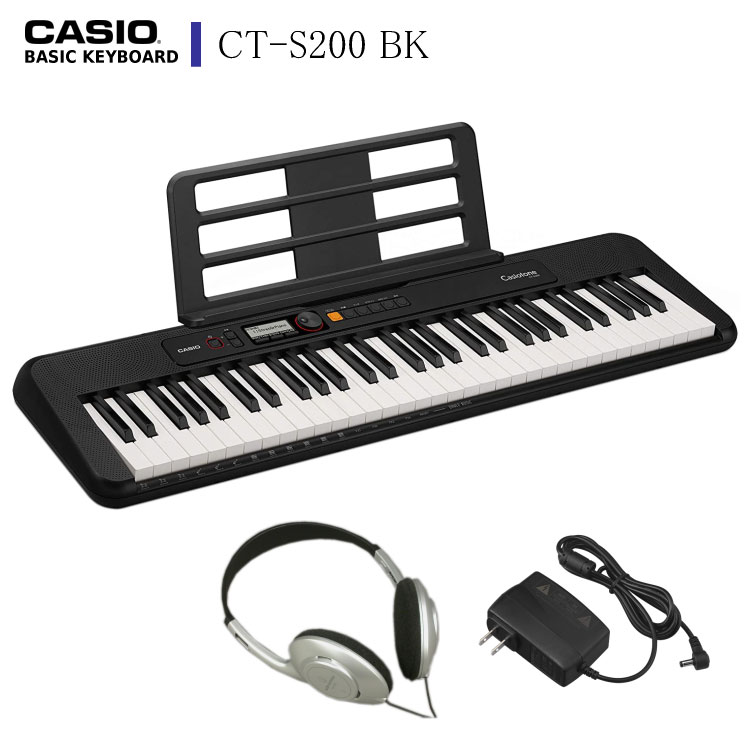  ܡ CT-S200֥إåɥۥդCASIO ֥å BK Ӥ䤹 Żҥԥ 󥹥ߥ塼å ԥ Ҷ