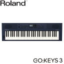 Roland 高音質 電子キーボード GO KEYS 3 紺 MU ミッドナイトブルー 61鍵盤 ピアノ音源他たくさんの音源搭載
