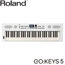 【12月下旬入荷予定】Roland 高音質 電子キーボード GO KEYS 5 WH 白 ホワイト ライブ等にも