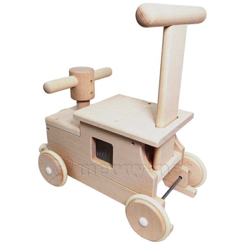 木製 木のおもちゃ 赤ちゃん 手押し車 知育玩具 室内 乗り物 森の汽車ポッポ W-027...