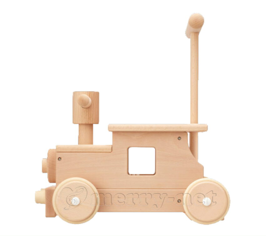 木製 木のおもちゃ 赤ちゃん 手押し車 知育玩具 室内 乗り物 森の汽車ポッポ W-027...