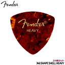 Fender ピック トライアングル ヘビー べっ甲柄 24枚 346 SHAPE CLASSIC CELLULOID PICK HEAVY フェンダー【メール便送料無料】