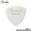 Fender ピック トライアングル ミディアム ホワイト 12枚 346 SHAPE CLASSIC CELLULOID PICK MEDIUM フェンダー【メール便送料無料】