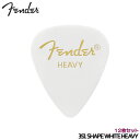 Fender ピック ティアドロップ ヘビー ホワイト 12枚 351 SHAPE CLASSIC CELLULOID PICK HEAVY フェンダー【メール便送料無料】