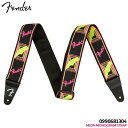 Fender Xgbv NEON MONOGRAMMED STRAP YLW/PINKy[֑z