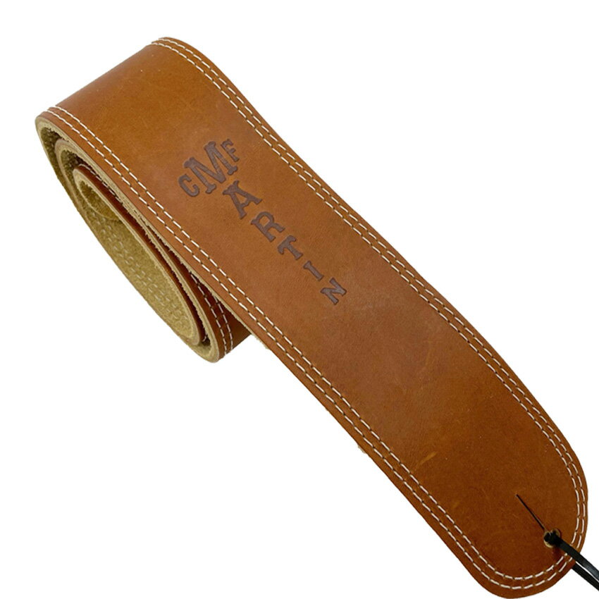 5/18はエントリーで最大P4倍★Martin ギターストラップ BALL GLOVE LEATHER STRAP 18A0012 BR ブラウン レザーストラップ マーチン【メール便送料無料】