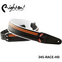 Right On! STRAPS MOJO Series RACE HD ギターストラップ レースエイチディー モダン エアジョーダン風 おしゃれ【合皮 高密度テラックス ピック入れ付き】