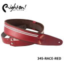 Right On! STRAPS MOJO Series RACE Red ギターストラップ レースレッド 赤 紅 白ライン フォードマスタング おしゃれ【合皮...