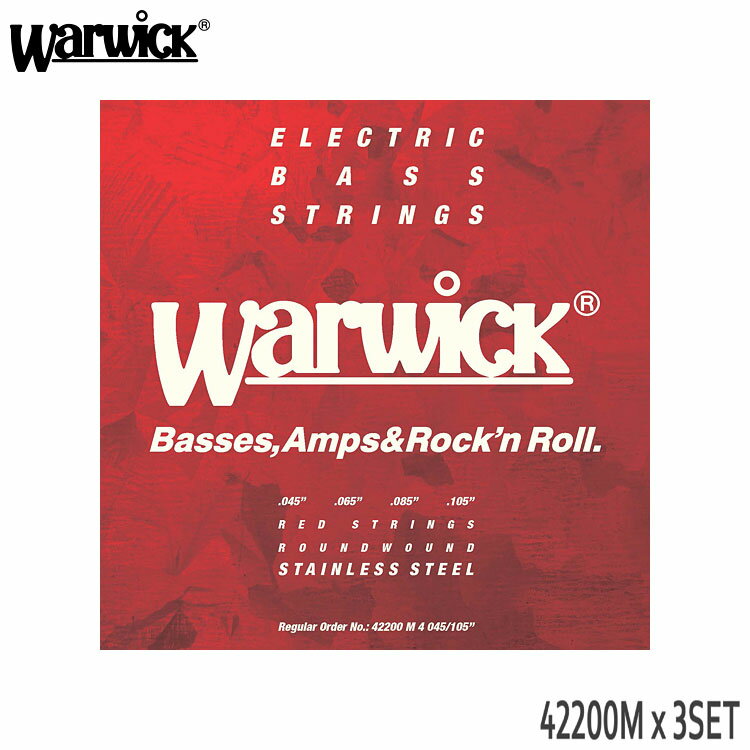 ١ å 45-105 42200M 3å ߥǥ ƥ쥹 Warwick RED STRINGS