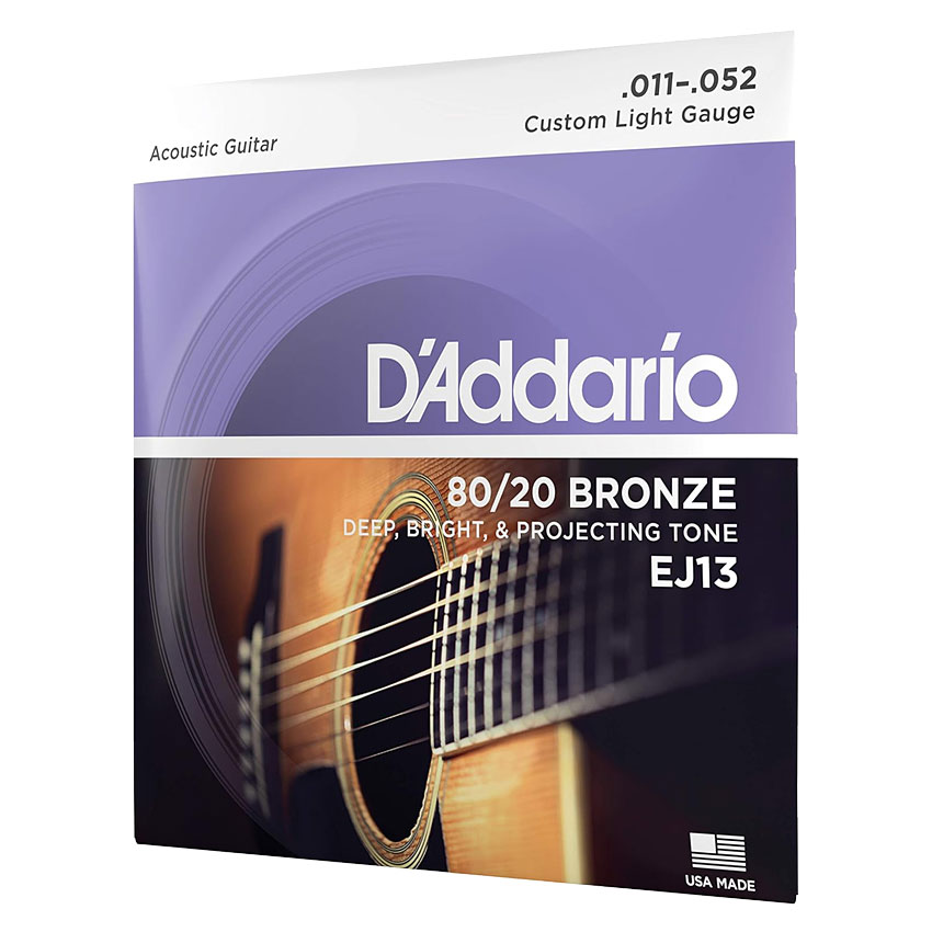 アコースティックギター弦 ダダリオ EJ13 5セット 80/20ブロンズ カスタムライト D'Addario【メール便送料無料】 2