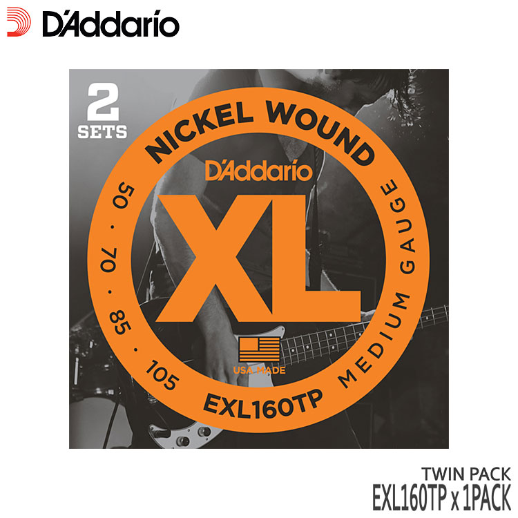 ١ ꥪ 50-105 EXL160TP 1ѥå2åȡ ߥǥ D'Addarioڥ᡼̵