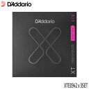 エレキギター弦 ダダリオ コーティング弦 XTE0942 3セット 09-42 スーパーライト D'Addario【メール便送料無料】