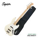 Squier by Fenserのエレキベース「Affinity Series Jazz Bass V」です。 伝統的なFenderファミリーへの入り口として、伝説的なデザインと典型的なトーンを備えた、意欲的なベーシストのための5弦ベースです。 【主な仕様】 ■ブランド：Squier ■機種：Affinity Series Jazz Bass V ■色：Olympic White（オリンピックホワイト） ■ボディ：Poplar ■ネック：Maple ■指板：Maple ■ピックアップ：Ceramic Single-Coil Jazz Bass×2 ■付属品：Gigbag ※製品の仕様及びデザインは改良のため予告なく変更することがあります。 ※本商品は海外生産の商品になります。出荷前に音出し検品などをさせて頂いた商品を発送させて頂いておりますので安心してご使用頂けますが、塗装面や細かい仕上げなどが粗い場合が御座います。予めご了承下さい。 ※ディスプレイの設定などにより色調が実物と異なる場合がございます。また、木材ですので木目は1本1本異なります。色調や木目の状態による返品、交換はお受け致しておりません。何卒ご了承下さい。Squier エレキベース Affinity Series Jazz Bass V OLWS 5弦ジャズベース スクワイヤー アフィニティ スクワイア by フェンダー Squier by Fenserのエレキベース「Affinity Series Jazz Bass V」です。 伝統的なFenderファミリーへの入り口として、伝説的なデザインと典型的なトーンを備えた、意欲的なベーシストのためのベースです。 この5弦仕様のジャズベースは、薄くて軽量なボディ、スムーズで正確なチューニングを可能にするヴィンテージスタイルオープンギアチューニングマシンなど、プレイヤーフレンドリーな洗練された機能を備えています。また、Squier Single-Coil Jazz Bassピックアップを2基搭載し、多彩な音色であらゆるステージであらゆるプレイヤーに寄り添うことができるモデルです。 お手頃な5弦ベースをお探しの方や、これから5弦にチャレンジされる方にもおすすめです。 - 本商品の特徴 - 持ったときのバランスが良く、クリアで芯のあるサウンドが特徴のジャズベースタイプ。オールマイティーなサウンドキャラクターに加え、2つのピックアップのボリュームバランス次第で太くて甘いサウンドからシャープで切れの良いサウンドまで幅広いサウンドメイクが可能です。 - Affinity Series - Fenderファミリーの代表的なスペックを基本に、サウンド・クオリティ・プライスがバランスよく両立したシリーズ。ギターモデルからベースモデルまで、王道スタイルをラインナップ。 【主な仕様】 ブランド Squier 機種名 Affinity Series Jazz Bass V 色 Olympic White（オリンピックホワイト） ボディ ポプラ ネック メイプル 指板 メイプル フレット数 20F スケール 34''（864mm） ナット幅 1.875''(47.6 mm) ピックアップ Ceramic Single-Coil Jazz Bass コントロール フロントボリューム、リアボリューム、マスタートーン 付属品 ギグバッグ ※本商品は海外生産の商品になります。当店では、出荷前に実際に音を出して検品させて頂いた商品を発送させて頂いておりますので安心してご使用頂けますが、製造過程での加工や塗装面など全体的に仕上げが粗い部分がある場合がございます。予めご了承下さい。 ※製品の仕様及びデザインは改良のため予告なく変更することがあります。 ※ディスプレイの設定などにより色調が実物と異なる場合がございますが、ご購入後に思った色と違うなどでのキャンセルはご遠慮下さい。また、木材ですので木目は1本1本異なります。木目の状態による返品、交換はお受け致しておりません。何卒ご了承下さい。 ※店頭及び他のショッピングサイトでも販売を致しておりますので、ご注文頂くタイミングによっては売り切れの場合がございます。ご注文時に万一売り切れとなっておりました際は、誠に申し訳ございませんがご容赦くださいませ。