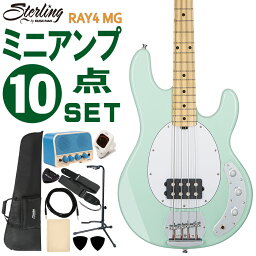 Sterling by MUSIC MAN エレキベース 初心者10点セット RAY4 MG ミニアンプ付
