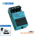 BOSSのベースリミッターエンハンサー「LMB-3」です。音量のバラツキを無くしてバランスのとれたサウンドにしたり、音の歪みを防いだりしてくれるベース専用リミッター。音を圧縮し始めるレベルを決める「スレッショルド」に加えて、圧縮率を調節する「レシオ」つまみを装備してよりベース仕様を徹底。さらにベースの帯域に最適化したエンハンサーで音ヌケのよいサウンド・メイクが可能。緻密かつキレの良いリミッティング効果でプレイヤビリティが格段にアップしています。長時間の使用でも電池切れの心配がない純正ACアダプター「PSA-100S2」が付属したお得なセットです。 【主な仕様】 ■ブランド：BOSS ■機種：LMB-3 Bass Limiter Enhancer ■タイプ：ダイナミクス系 ■電源：DC 9V=006P型9V電池×1、ACアダプター ■サイズ：73（W）×129（D）×59（H）mm ■質量：430g ■付属品：純正ACアダプター ※製品の仕様及びデザインは改良のため予告なく変更することがあります。また、パソコンやモニタの設定などにより色調が実物と異なる場合がございますが、ご購入後に思った色と違うなどでのキャンセルはご遠慮下さい。 ※店頭及び他のショッピングサイトでも販売を致しておりますので、ご注文頂くタイミングによっては売り切れの場合がございます。ご注文時に売り切れの場合は、お取り寄せにお時間を頂くこととなります。予めご了承下さい。BOSSのベースリミッターエンハンサー「LMB-3」です。 音量のバラツキを無くしてバランスのとれたサウンドにしたり、音の歪みを防いだりしてくれるベース専用リミッター。音を圧縮し始めるレベルを決める「スレッショルド」に加えて、圧縮率を調節する「レシオ」つまみを装備してよりベース仕様を徹底。さらにベースの帯域に最適化したエンハンサーで音ヌケのよいサウンド・メイクが可能。緻密かつキレの良いリミッティング効果でプレイヤビリティが格段にアップしています。 【コントロール】 LEVEL：エフェクト音の音量を調整します。 ENHANCE：音の抜けをよくしたり、音の輪郭をはっきりさせ浮き上がらせるエンハンス効果のかかり具合を調節します。右に回すほど、エンハンス効果が強くなります。 RATIO：リミッターの圧縮率を調節します。スレッショルド・レベル以上の信号をどれだけ圧縮するかを調節します。 THSHD：リミッターのスレッショルド・レベル（圧縮開始レベル）を調節します。左に回すほどスレッショルド・レベルが低くなります。 長時間の使用でも電池切れの心配がない純正ACアダプター「PSA-100S2」が付属したお得なセットです。 【BOSS COMPACT SERIES】 1977年発表の初代機「OD-1」以来、数多くのベストセラーや時代に即応した独創的 なニューモデルを輩出。多くのギタリストから絶大な信頼と人気を得ています。そのほか先進デジタル技術により精鋭エフェクトを搭載したマルチエフェクターや、グッドプレイをいつでもどこでも支える信頼のチューナーなど、ボスは幅広い製品ラインナップで、ビギナーからプロまでギタリストをサポートします。 ブランド BOSS 機種 LMB-3 Bass Limiter Enhancer タイプ ダイナミクス系 規定入力レベル -20dBu 入力インピーダンス 1MΩ 規定出力レベル -20dBu 出力インピーダンス 1kΩ 推奨負荷インピーダンス 10kΩ以上 残留ノイズ -86dBu以下（IHF-A、Typ.） コントロール LEVEL、ENHANCE、RATIO、THSHD インジケーター チェック・インジケーター（バッテリー・チェック兼用） 接続端子 インプット・ジャック、アウトプット・ジャック、DCイン・ジャック（DC 9V） 電源 DC 9V=006P型9V電池×1、ACアダプター 消費電流 17mA（DC 9V） 連続使用時の電池の寿命 マンガン電池：約12時間 ※使用状態によって異なります。 外形寸法 73（W）×129（D）×59（H）mm 重量 430g 付属品 純正ACアダプター：PSA-100S2 ※製品の仕様及びデザインは改良のため予告なく変更することがあります。また、パソコンやモニタの設定などにより色調が実物と異なる場合がございますが、ご購入後に思った色と違うなどでのキャンセルはご遠慮下さい。