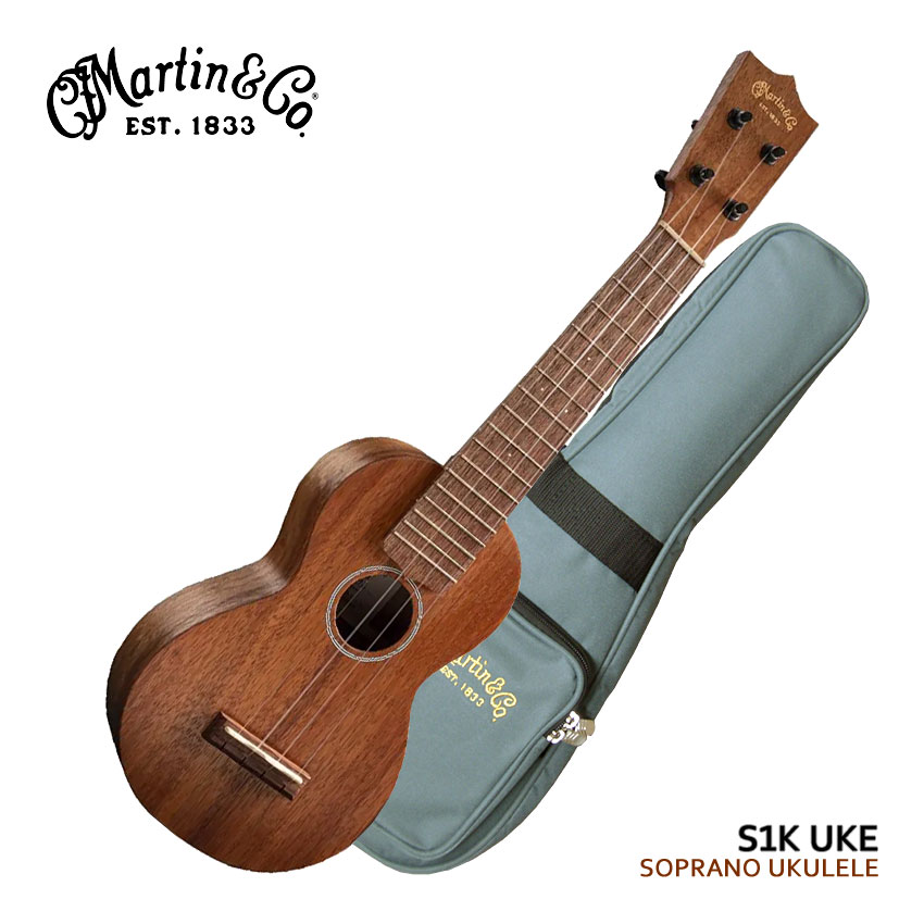 Martin ソプラノウクレレ S1K-UKE 限定生産モデル マーチン ハワイアンコア単板 ギグバッグ付 マーティンのソプラノウクレレ｢S1K UKE｣です。 メキシコ工場にて生産されるオールハワイアンコア単板ボディの限定モデル。ハワイアンコア材らしいカラッとしたサウンドが特徴で、シンプルなデザインとサテンフィニッシュ（つや消し塗装）により、落ち着いた雰囲気が魅力のモデルです。 ボディのサイズはコンパクトなソプラノサイズで、マーティンが1916年に最初に製作した「style-0」を彷彿とさせるルックスを再現。ペグには、グラフテック社製のプラネタリーチューナーを採用。独自開発のフェザーライト素材のペグは、1個あたりの重さはわずか5gと軽量で、快適なチューニング可能にしています。 【主な仕様】 ブランド Martin 機種名 S1K UKE ボディサイズ Soprano ボディトップ Koa ボディバック Koa ボディサイド Koa ネック Select Hardwood 指板 Sipo 弦長 13.614''（約345mm） フレット数 17F ナット幅 1 13/32''（約35mm） ナット＆サドル White Tusq ブリッジ Morado ペグ Graphtech Ratio 付属品 ギグバッグ ※製品の仕様及びデザインは改良のため予告なく変更することがあります。 ※ディスプレイの設定などにより色調が実物と異なる場合がございますが、ご購入後に思った色と違うなどでのキャンセルはご遠慮下さい。また、木材ですので木目は1本1本異なります。木目の状態による返品、交換はお受け致しておりません。何卒ご了承下さい。 ※店頭及び他のショッピングサイトでも販売を致しておりますので、ご注文頂くタイミングによっては売り切れの場合がございます。ご注文時に万一売り切れとなっておりました際は、誠に申し訳ございませんがご容赦くださいませ。Martin ソプラノウクレレ S1K-UKE 限定生産モデル マーチン ハワイアンコア単板 ギグバッグ付 マーティンのソプラノウクレレ｢S1K UKE｣です。 メキシコ工場にて生産されるオールハワイアンコア単板ボディの限定モデル。ハワイアンコア材らしいカラッとしたサウンドが特徴で、シンプルなデザインとサテンフィニッシュ（つや消し塗装）により、落ち着いた雰囲気が魅力のモデルです。 ボディのサイズはコンパクトなソプラノサイズで、マーティンが1916年に最初に製作した「style-0」を彷彿とさせるルックスを再現。ペグには、グラフテック社製のプラネタリーチューナーを採用。独自開発のフェザーライト素材のペグは、1個あたりの重さはわずか5gと軽量で、快適なチューニング可能にしています。 【主な仕様】 ブランド Martin 機種名 S1K UKE ボディサイズ Soprano ボディトップ Koa ボディバック Koa ボディサイド Koa ネック Select Hardwood 指板 Sipo 弦長 13.614''（約345mm） フレット数 17F ナット幅 1 13/32''（約35mm） ナット＆サドル White Tusq ブリッジ Morado ペグ Graphtech Ratio 付属品 ギグバッグ ※製品の仕様及びデザインは改良のため予告なく変更することがあります。 ※ディスプレイの設定などにより色調が実物と異なる場合がございますが、ご購入後に思った色と違うなどでのキャンセルはご遠慮下さい。また、木材ですので木目は1本1本異なります。木目の状態による返品、交換はお受け致しておりません。何卒ご了承下さい。 ※店頭及び他のショッピングサイトでも販売を致しておりますので、ご注文頂くタイミングによっては売り切れの場合がございます。ご注文時に万一売り切れとなっておりました際は、誠に申し訳ございませんがご容赦くださいませ。