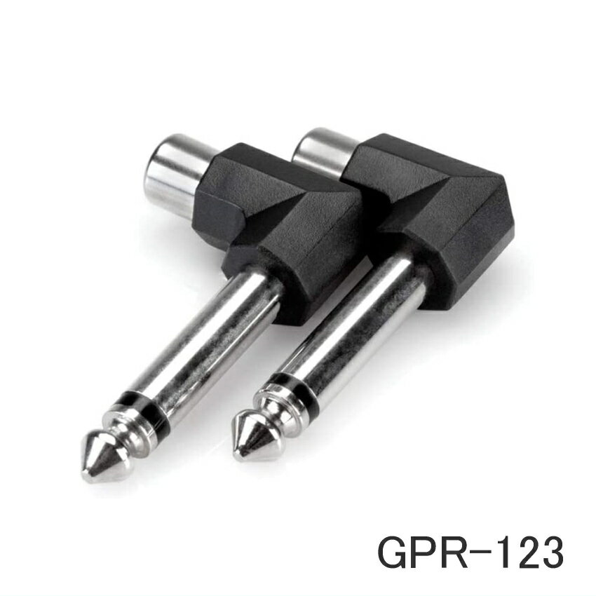 HOSA L字 標準フォン・RCA変換アダプター L型プラグ【メール便送料無料】