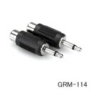 HOSA RCA→モノラルミニ 変換アダプター 2個入り【メール便送料無料】