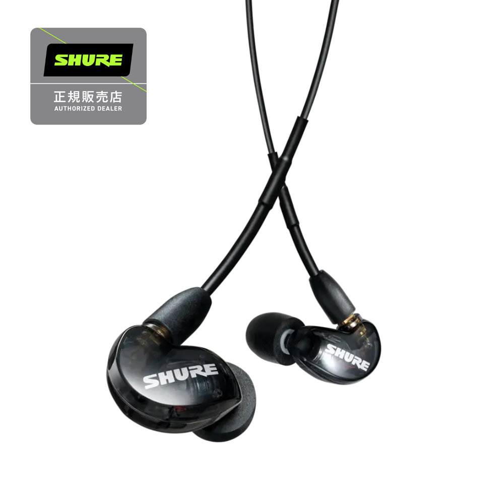 SHURE イヤホン 6/1はエントリーで最大P3倍★SHURE イヤホン SE215 K A ブラック 電子楽器のモニタリングにも