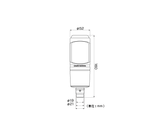 audio-technica AT2020 コンデンサーマイク　（密閉型ヘッドホン/ 画像3