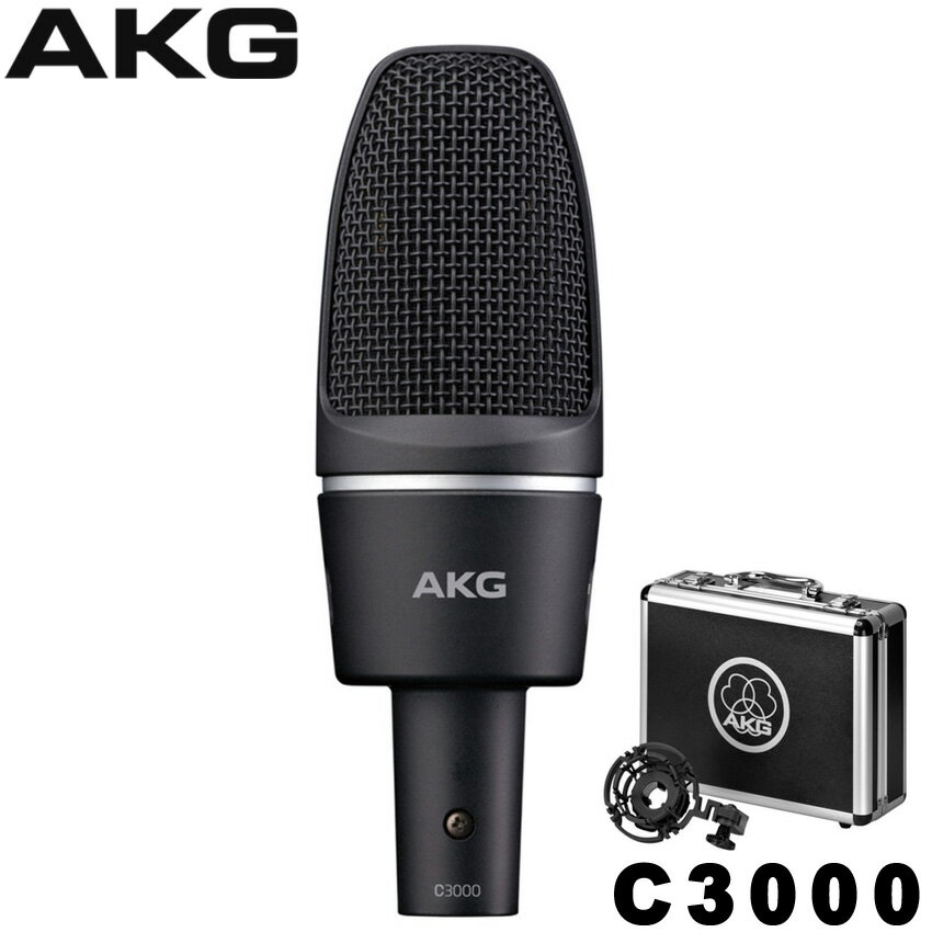 5/18はエントリーで最大P4倍★AKG C3000 コンデンサーマイク　(ボーカルや楽器等に)(4月29日時点 供給元在庫あり)