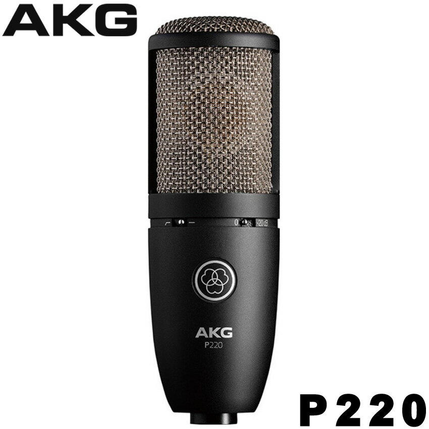 AKG P220 コンデンサーマイク (リードボーカル/アコースティックギター等に)【正規品】(4月29日時点 供給元在庫あり)