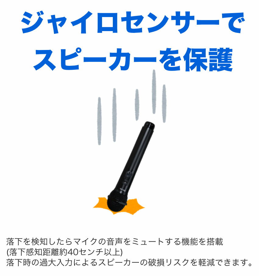 ジャイロセンサー内蔵 赤外線ワイヤレスマイク2本付きセット カラオケに最適 (受信機：audio-technica AT-CR7000) 2