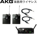 【5/1限定】クーポン最大1000円OFF★AKG ワイヤレスシステム (楽器やヘッドマイク用送信機2つ/受信機付きセットパック) INSTRUMENTAL S...