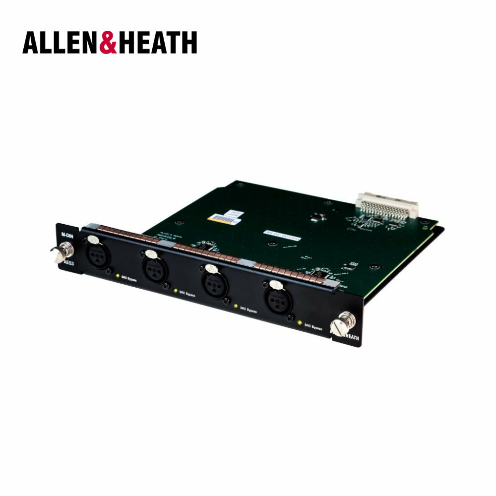 Allen & Heath 4×2AES/EBU入力 オプションカード M-DL-DIN(5月1日時点 供給元在庫僅少)