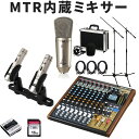 TASCAM オーディオインターフェイス機能付 ミキサー MODEL 12 ステレオマイク+コンデンサーマイク1本セット