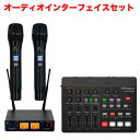 ワイヤレスマイク2本付き WEB会議セット エコーキャンセラー搭載 オーディオインターフェイス