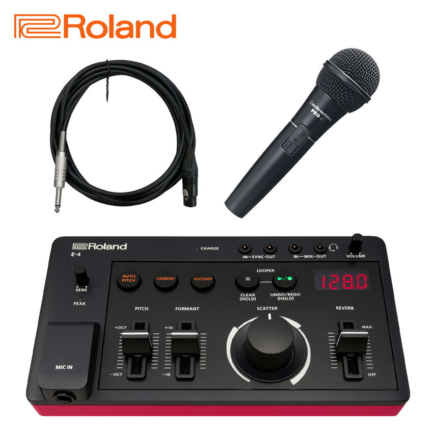 Roland AIRA Compact E-4 / USB C充電器 + 有線マイクセット