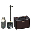 アコギ ワイヤレスマイク付 アコースティックギターアンプセット Roland AC-22LX 電池駆動対応