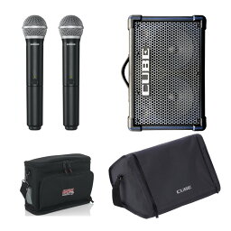 ケース付きセット■Roland CUBE STREET EX + SHURE ワイヤレスマイク2本セット BLX288J/PG58-JB