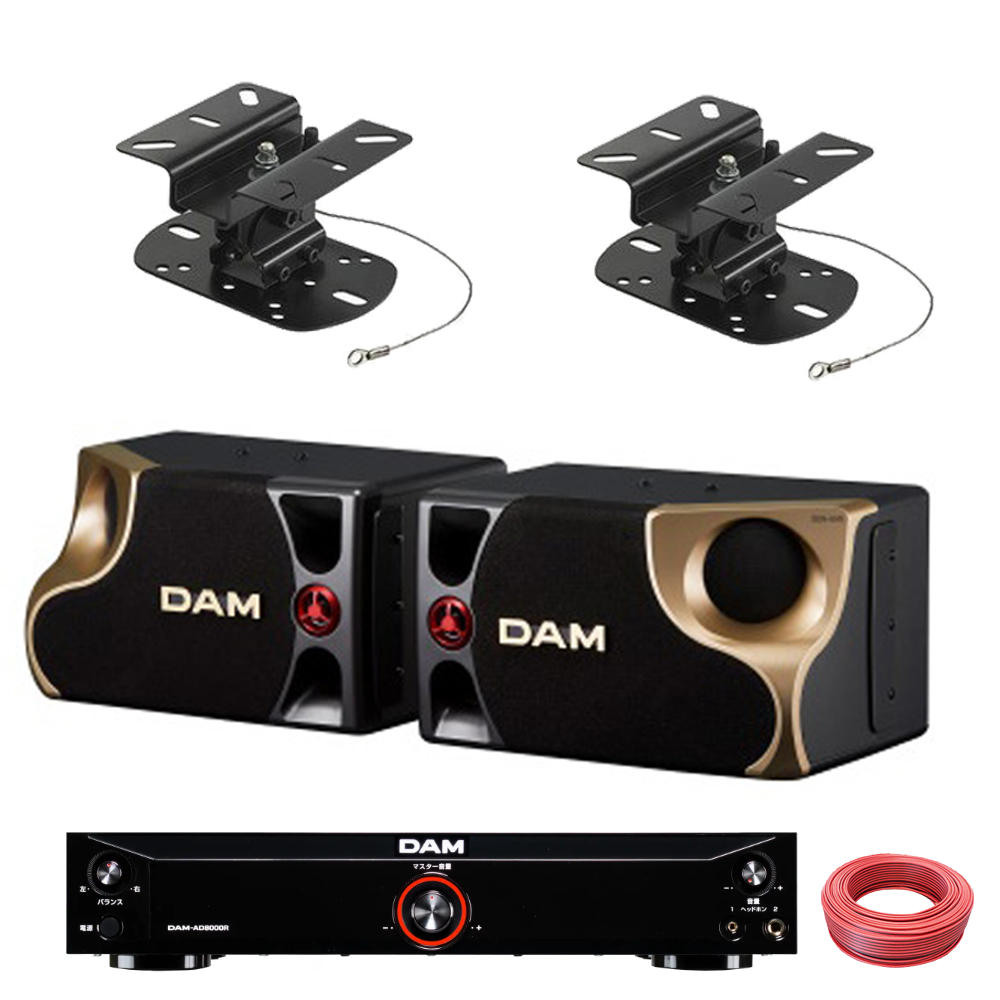 DAM 業務用カラオケスピーカー DDS-MS65 + DAM 純正パワーアンプセット