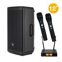 【5/1限定】クーポン最大1000円OFF★JBL EON712 ワイヤレスマイク2本付き 簡易PAセット Bluetooth受信対応