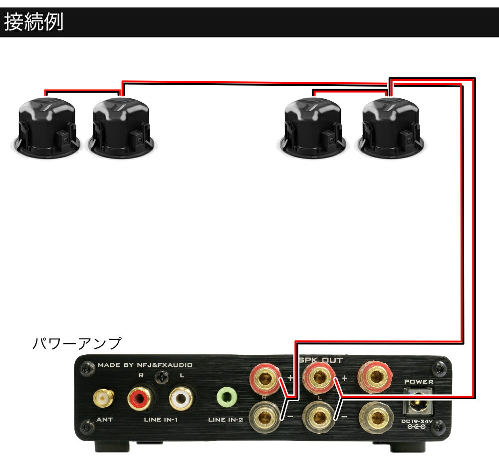 楽器のことならメリーネットのBOSE 天井埋込みスピーカー 上位版 DesignMax DM3C (4本セット) ホワイト Bluetooth対応 アンプ｜アングル3