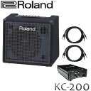 【5/1限定】クーポン最大1000円OFF★忘れがちなDI付きセット■Roland ローランド キーボードアンプ KC-200 ケーブル付き