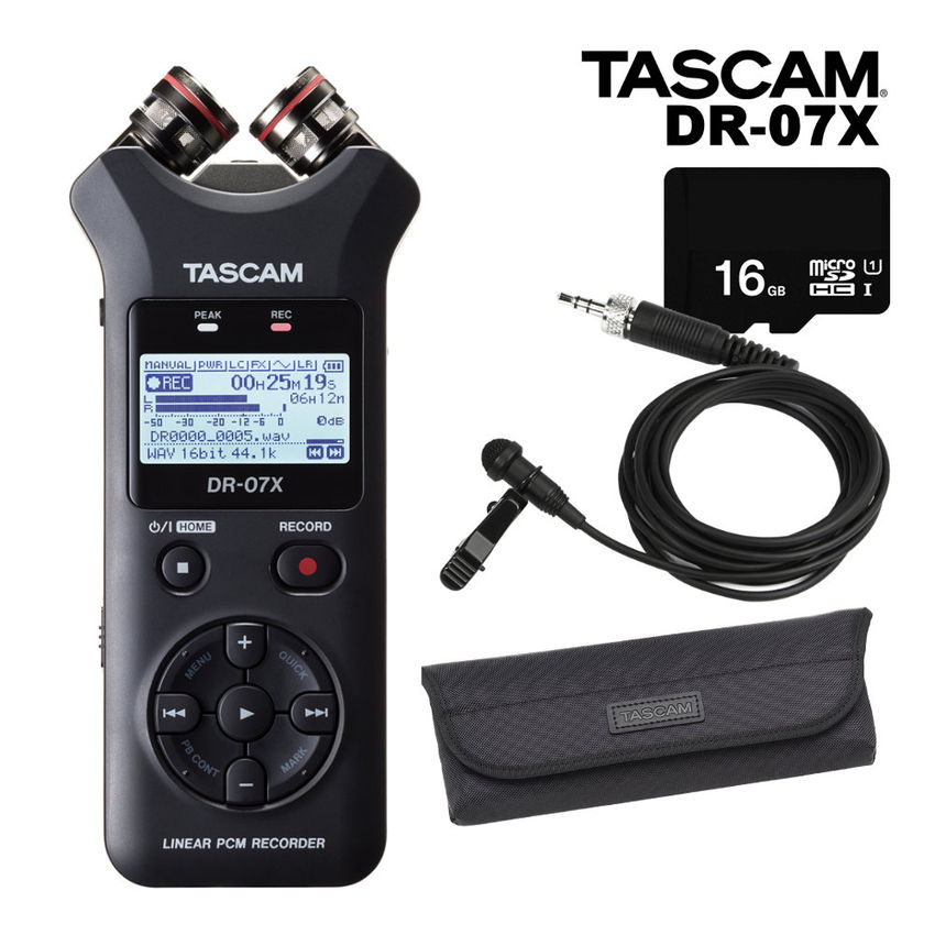 5/15はエントリーで最大P5倍★TASCAM DR-07X レコーダー + ピンマイクセット