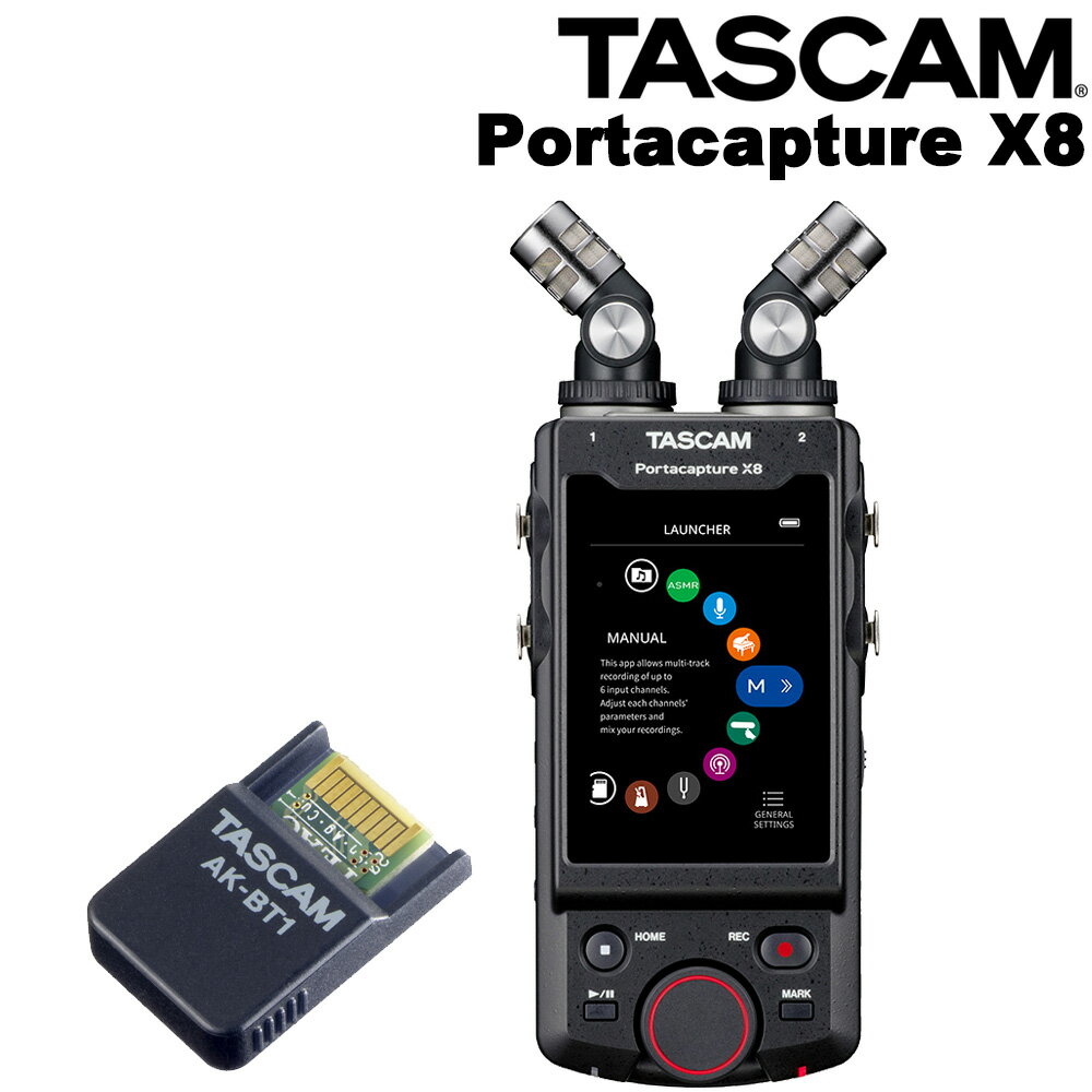 TASCAM Portacapture X8 + Bluetoothアダプター AK-BT1セット