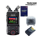 【セット内容】TASCAM Portacapture X6/液晶保護フィルム(反射低減タイプ)×1/TASCAM ウィンドスクリーン WS-86/TASCAM Bluetoothアダプター AK-BT1 ミュージシャンからエンジニア、動画クリエイターにお勧めのマルチトラックレコーダー スタッフのコメント： 【セットの特長】 野外収録に欠かせないウィンドスクリーンとBluetoothアダプターのセット。Bluetoothアダプターを使用することで、スマホ/iPhoneアプリから録音・停止の遠隔操作が可能となります。 【レコーダーの特長】 PortacaptureX8を小さくしたコンパクトなPortacapture X6の登場です。本製品は特に持ち運びをされるかたや、カメラのシューマウントにレコーダーを乗せる方にイチオシの商品となっております。 仕様はトラック数の他、録音時のサンプリング周波数の最大値が96kHz(X8は192kHz対応)と核となる部分にも差がありますので、ご確認の上、ご検討を頂けますと幸いです。 【Portacapture X6だけの機能も】 PortacaptureX8は非対応だった「プラグインパワーのマイクが使用可能」という点も。 プラグインパワー駆動のマイクはビデオ用マイクで多く見受けられます。もちろん、32bit Floatでの収録も可能。よりビデオ撮影に最適なレコーダーです。 【メーカーサイトより】 タッチパネルによる直感的な操作と32bit float録音対応 次世代のハンドヘルドレコーダー 主な仕様 レコーダー部仕様 記録メディア microSDカード (64MB - 2GB)、microSDHCカード (4GB - 32GB)、microSDXCカード (48GB - 512GB) *Class 10以上のカードが必要 録音再生フォーマット WAV(BWF) 44.1k/48k/96kHz、16/24-bit、32-bit float MP3 44.1k/48kHz、128k/192k/256k/320kbps チャンネル数 【入力チャンネル数】最大4 チャンネル 【録音トラック数】最大6 トラック (4トラック、ステレオミックス) USB 端子 ： USB タイプC 転送方式：USB2.0 High-Speed USB オーディオ サンプリング周波数：44.1k / 48k / 96kHz　量子化ビット深度 24 bit 電源 単3形電池4本 (アルカリ乾電池、ニッケル水素電池またはリチウム乾電池) パソコンからのUSB バスパワー 専用AC アダプター (TASCAM PS-P520U、別売) 消費電力 7.5W (最大時) 外形寸法 75 x 174.3 x 37.2 mm (W x H x D、突起を含まず) 質量 365g/265g (電池を含む／電池を含まず) 同梱品 Portacapture X6 × 1 単3形アルカリ乾電池 × 4 取扱説明書 (保証書付き) × 1 TASCAM ID登録ガイド × 1 ご確認ください。 ※製品の仕様及びデザインは改良のため予告なく変更することがあります。また、モニタの設定などにより色調が実物と異なる場合がございます。ご購入後に思った色と違うなどでのご返品はお受けできません。 ※こちらの商品は店頭及び他のショッピングサイトでも販売を致しております。タイミングによっては売り切れの場合がございます。ご注文時に売り切れの場合は、お取り寄せにお時間を頂くこととなります。予めご了承下さい。驚異のシンプル操作で収録できるアプリランチャーシステム まったく新しいアプリランチャーシステムを搭載。6つのアプリの中から、収録シーンに応じたアプリをサークルスクロールで選択、起動すると瞬時に録音プリセットを呼び出します。これにより、わずらわしい設定は不要で収録作業に集中することができます。録音プリセットは、今後のアップデートで追加される予定です。