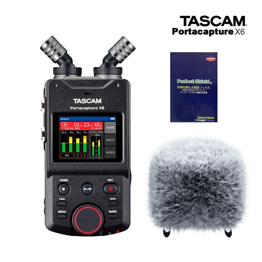 TASCAM Portacapture X6 (ウィンドスクリーン+保護フィルムセット)