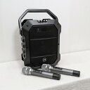 訳あり品■SHIDU K10 ワイヤレスマイク2本付き ポータブルスピーカー