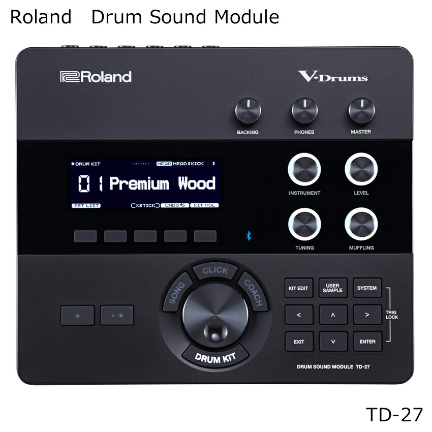 5/20はエントリーで最大P5倍★Roland TD-27 ローランド ドラム音源モジュール Drum Sound Module【VH-14D適応】 エレドラ